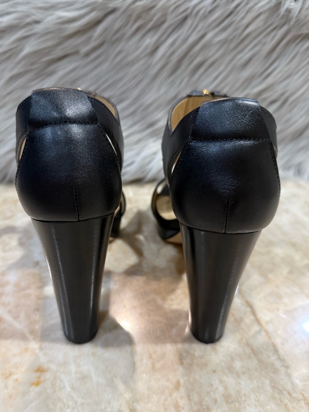 MICHAEL Michael Kors Women's Berkley Mid Platform T-Strap Sandals - Picture 8 of 12